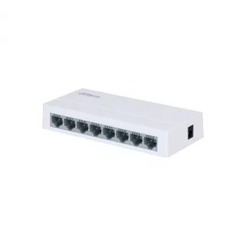 DAHUA PFS3008-8ET-L-V2 Niezarządzalny przełącznik PoE+, 8x RJ45 10/100Mbps, 96W