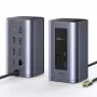 Baseus Air Spacemate 12-w-1 Hub USB-C, 2x HDMI 4K@60Hz, 2x USB-C 10Gbps, 2x USB-A 5Gbps, 2x USB-A 480Mbps, RJ45, SD/microSD, USB-C PD, Szary