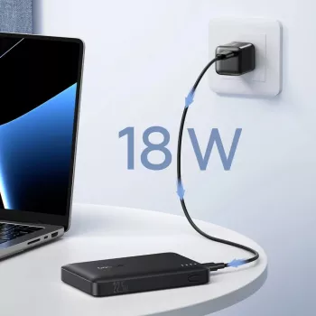 Baseus EnerFill FP21 10000 mAh 22.5W USB-A USB-C Power Bank Czarny