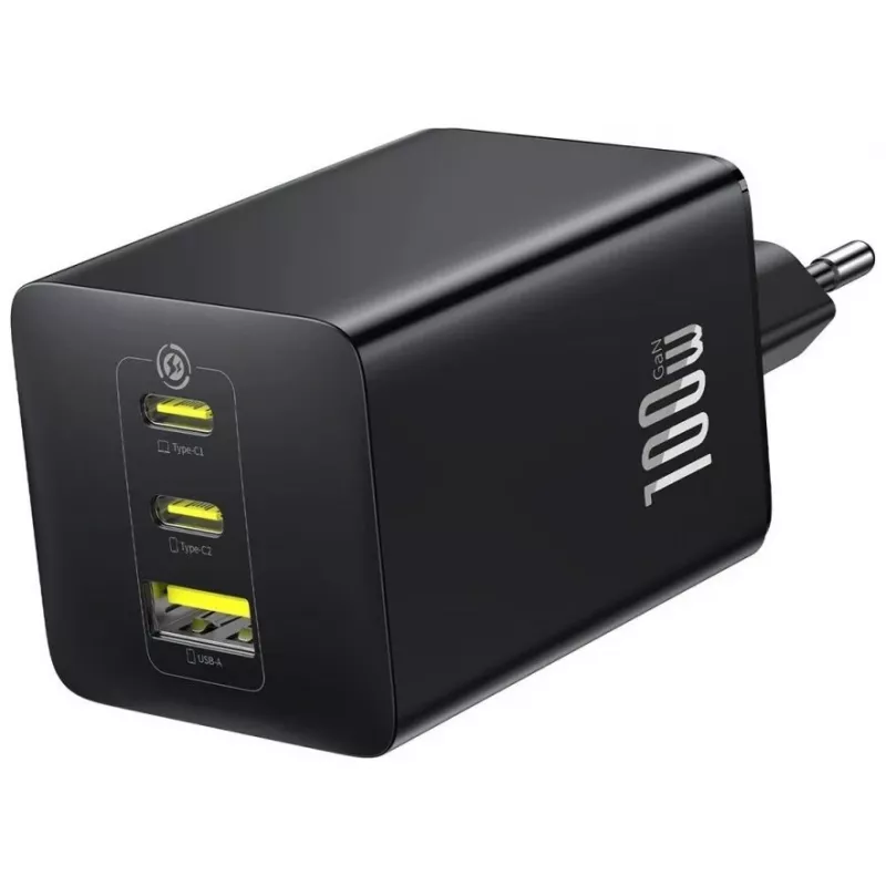 Ładowarka Baseus EnerFill FE11 100W 2 x USB-C + USB-A - Czarny