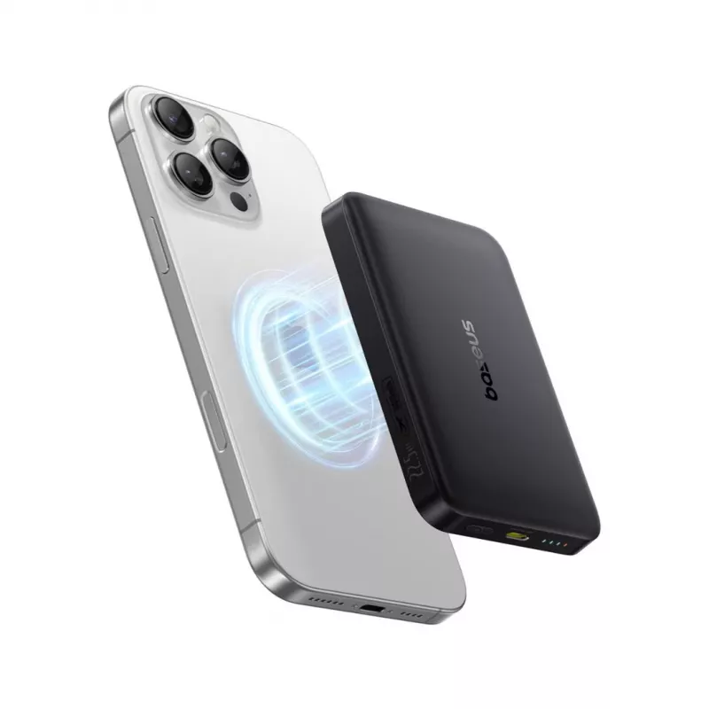 Baseus EnerFill FM12 10000 mAh 22.5W Qi2 MagSafe Czarny