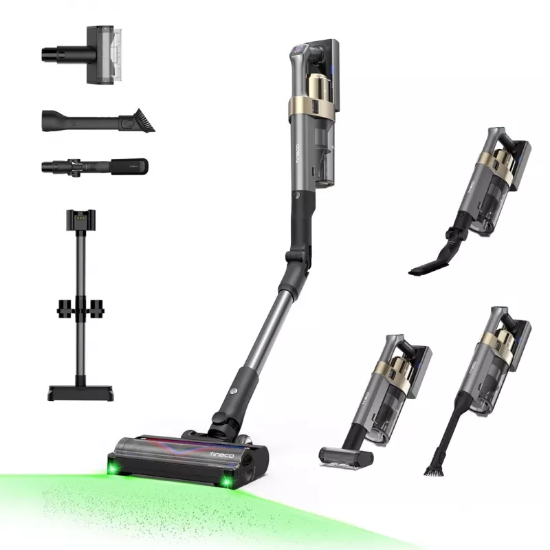Tineco Pure One A90S Bezprzewodowy Odkurzacz Pionowy z Technologią iLoop Smart Sensor, 120 AW, 40 Min Czasu Pracy, Filtr HEPA, Wyświetlacz LED