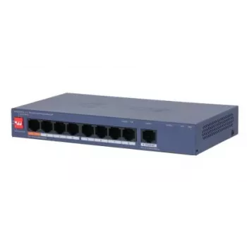 DAHUA CS4009-8ET1GT-60 Zarządzalny przełącznik L2 z 8 portami PoE i 1 portem Gigabit uplink, budżet PoE 60W