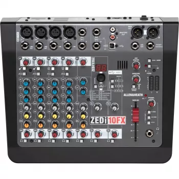 Allen & Heath ZEDi-10FX 10-kanałowy mikser z interfejsem USB i efektami