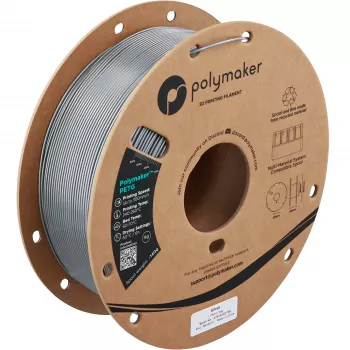 Polymaker PETG filament do drukarki 3D, 1,75 mm, 1 kg, Silver (PB05010)