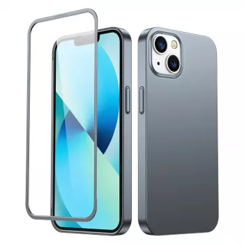 Joyroom 360 Full Case do iPhone 13, osłona przednia i tylna + hartowane szkło ochronne, Stalowy Szary (JR-BP927)