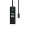 ORICO PW3UR25-C3 3-Portowy Hub USB-C z 2.5G Ethernet, 1x USB-A 3.0, 1x USB-C 3.0, Kabel 1m, Czarny