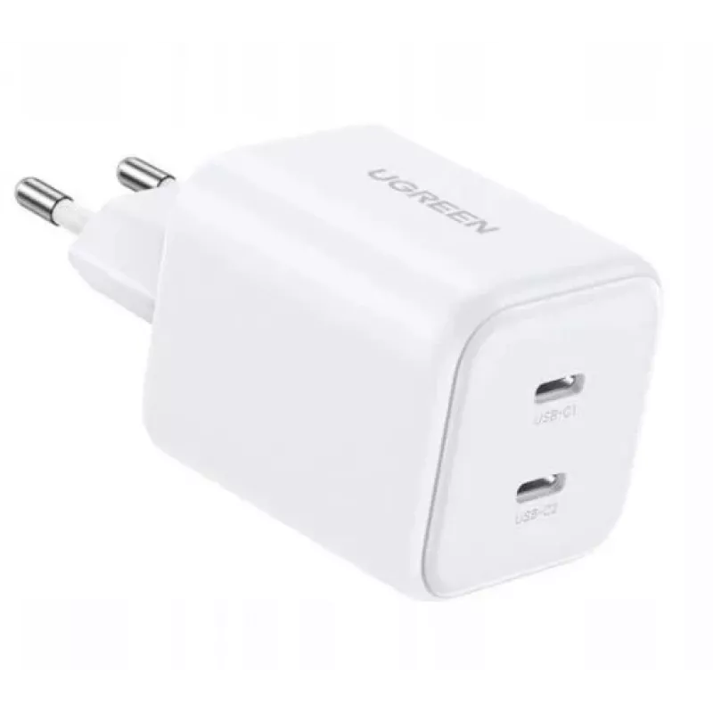 Ugreen GaN 45W 2xUSB-C Wall Charger - Biały