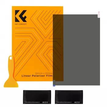 Arkusz folii polaryzacyjnej K&F Concept 300x200mm (30x20cm) z akcesoriami KF31.074