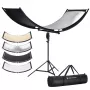 K&F Concept U-Shape 4-in-1 Curved Reflector 180x60cm z Statywem i Torbą