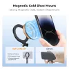 KF Magnetyczny uchwyt MagSafe do telefonu z gwintem 1/4 cala i stopką zimną - czarny (KF31.196)