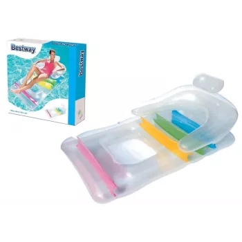 Bestway 43011 Nadmuchiwany Fotel 165 x 89 cm Szary