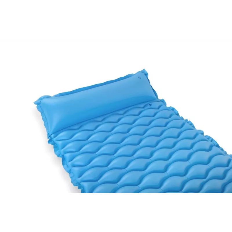 Materac nadmuchiwany Bestway 213 x 86 cm Pavillo Roll & Relax Single Ciemnoniebieski/Szary