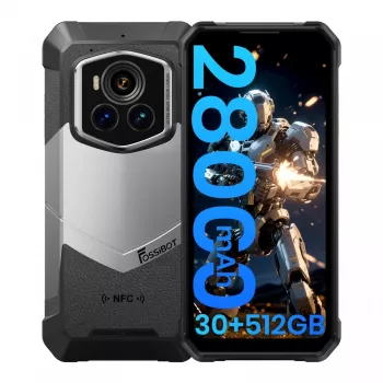 FOSSIBOT F107 Pro CH Smartphone 6,56 inch 8GB RAM 256GB 10000mAh IP68/IP69K Czarny