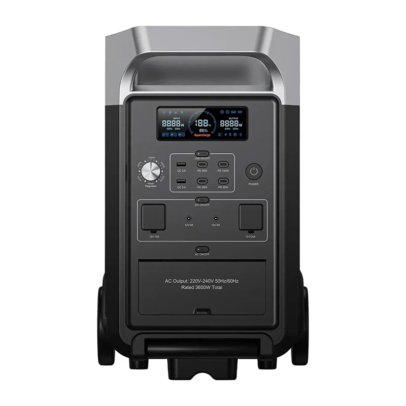 FOSSIBOT F3600 Pro 3600W Przenośna Stacja Zasilania (Czarny)