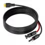 FOSSIBOT XT90-MC4 Solar Charging Cable, 5 m, Black