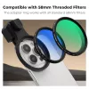 K&F Concept Smartphone Clip Mount do filtrów i obiektywów 58mm - Czarny