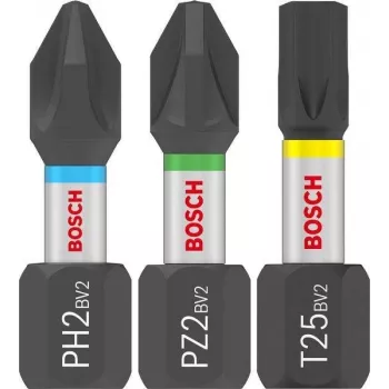 Zestaw bitów wkrętakowych Bosch PRO Impact PH2 PZ2 T20 T25 T30 x5 25 szt. (2608521U63)
