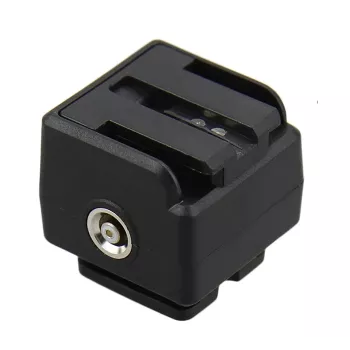 Adapter stopki JJC Sony Alpha do standardowej ISO 518 z portem PC Sync