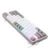 Redragon K617 Fizz RGB Biały/Szary 60% Mechaniczna Klawiatura Gamingowa z Przełącznikami Red Hot-Swap