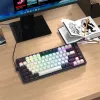 Redragon Ucal Magnetic K673WB-RGB-M 75% Tri-Mode Mechaniczna Klawiatura Gamingowa, Biało-Czarna