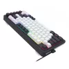 Redragon Ucal Magnetic K673WB-RGB-M 75% Tri-Mode Mechaniczna Klawiatura Gamingowa, Biało-Czarna