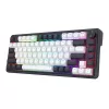 Redragon Ucal Magnetic K673WB-RGB-M 75% Tri-Mode Mechaniczna Klawiatura Gamingowa, Biało-Czarna