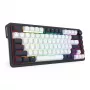 Redragon Ucal Magnetic K673WB-RGB-M 75% Tri-Mode Mechaniczna Klawiatura Gamingowa, Biało-Czarna