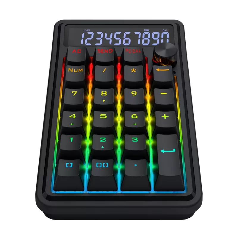 Redragon Cove K733-RGB-WL 60% Tri-Mode Mechaniczna Klawiatura, Hot-Swappable, RGB, Czarny