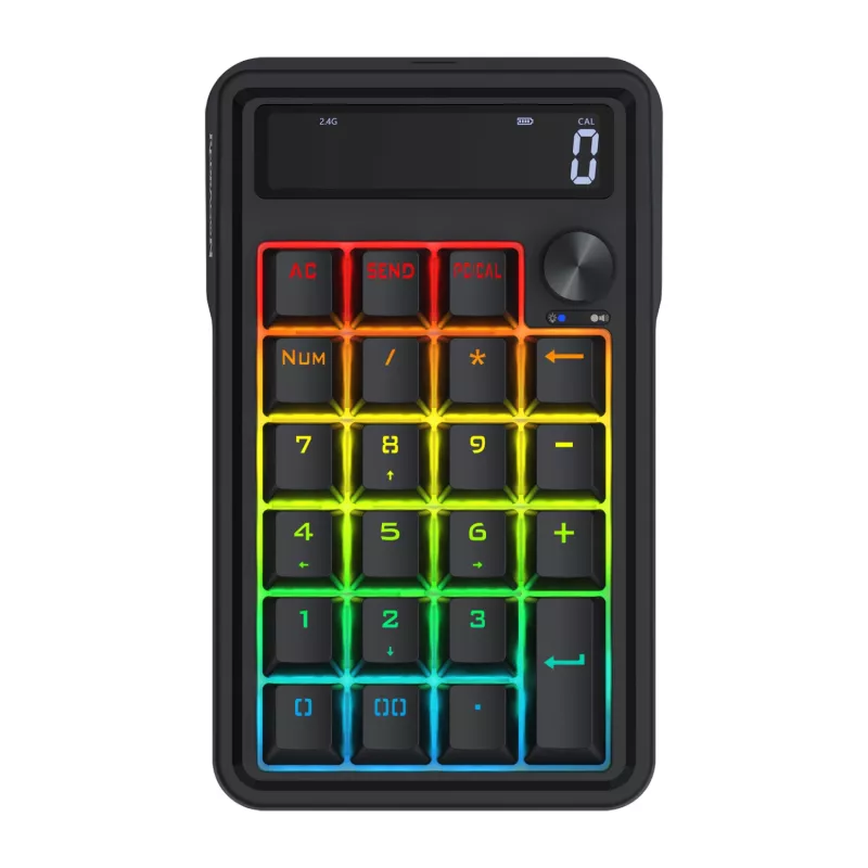 Redragon Cove K733-RGB-WL 60% Tri-Mode Mechaniczna Klawiatura, Hot-Swappable, RGB, Czarny