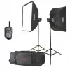 Zestaw studyjny Godox M200-F 2x200Ws z softboxami i statywami