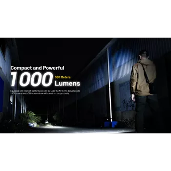 Latarka Nitecore MT1C PRO 600 lumenów CREE XP-L HD V6 Czarna