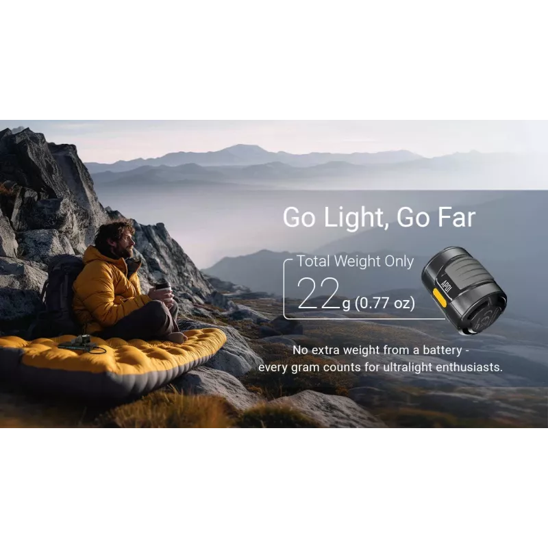 Nitecore AP01 Elektryczna Pompa Powietrza 120 PSI 3000 mAh USB-C