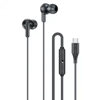 Awei PC-25T Stereo USB-C Headset z Mikrofonem, Czarny