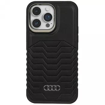 Audi Synthetic Leather MagSafe Hard Case dla Apple iPhone 14 Pro Max 6,7 inch Czarny