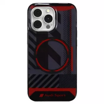 Audi IML Sport MagSafe Case do iPhone 13 Pro / 13 6,1 inch Czarny Hardcase AU-IMLMIP13P-RSQ/D2-BK