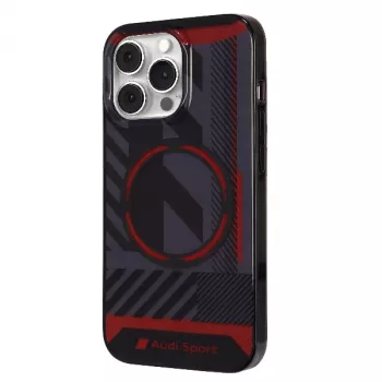 Audi IML Sport MagSafe Case do iPhone 13 Pro / 13 6,1 inch Czarny Hardcase AU-IMLMIP13P-RSQ/D2-BK