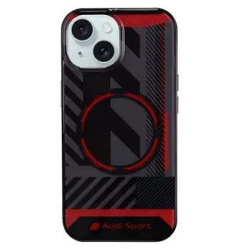 Audi IML Sport MagSafe Case do iPhone 15 / 14 / 13 6,1 inch Czarny, twarde etui