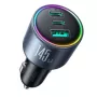 Joyroom JR-CCN07 145W 2xUSB-C USB-A + USB-C 100W Kabel - Ciemny Szary