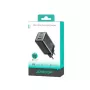 Joyroom JR-TG10 65W GaN Ładowarka sieciowa 2x USB-C + USB-A z przewodem USB-C na USB-C 100W 1,2m Czarny