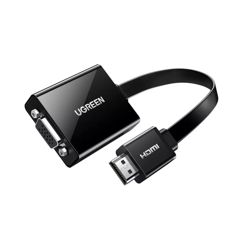 UGREEN HDMI to VGA Adapter MM103, 25cm, Czarny