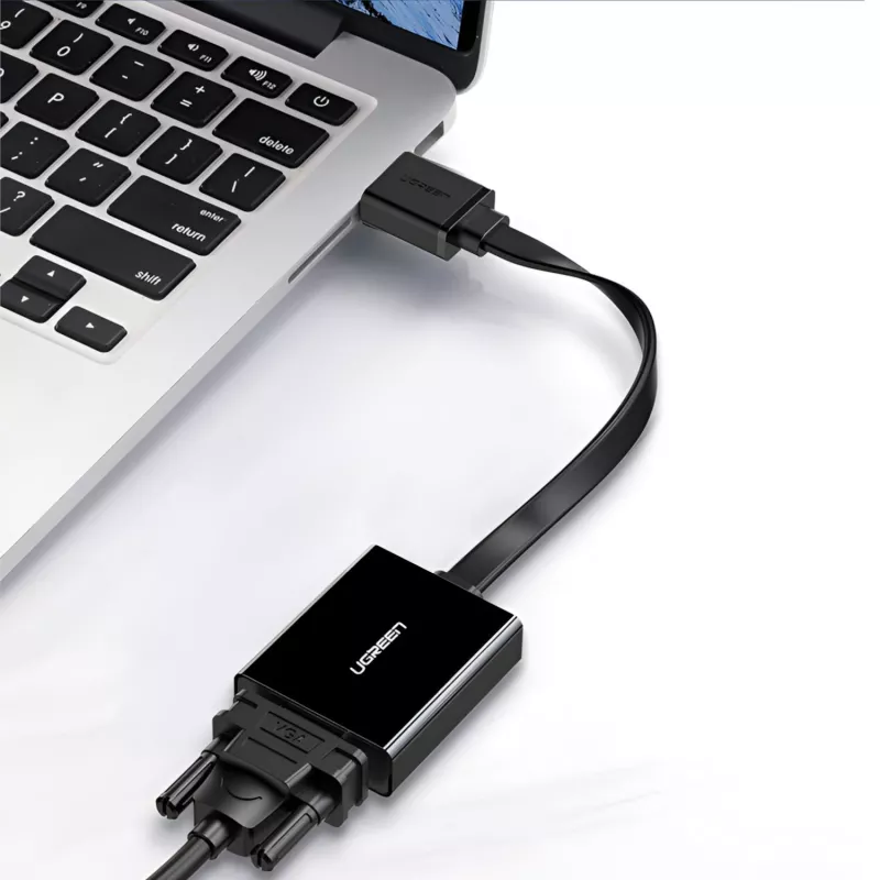 UGREEN HDMI to VGA Adapter MM103, 25cm, Czarny
