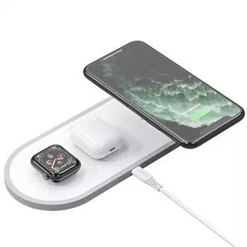 DUDAO A11 3-in-1 Wireless Charging Station 10W White