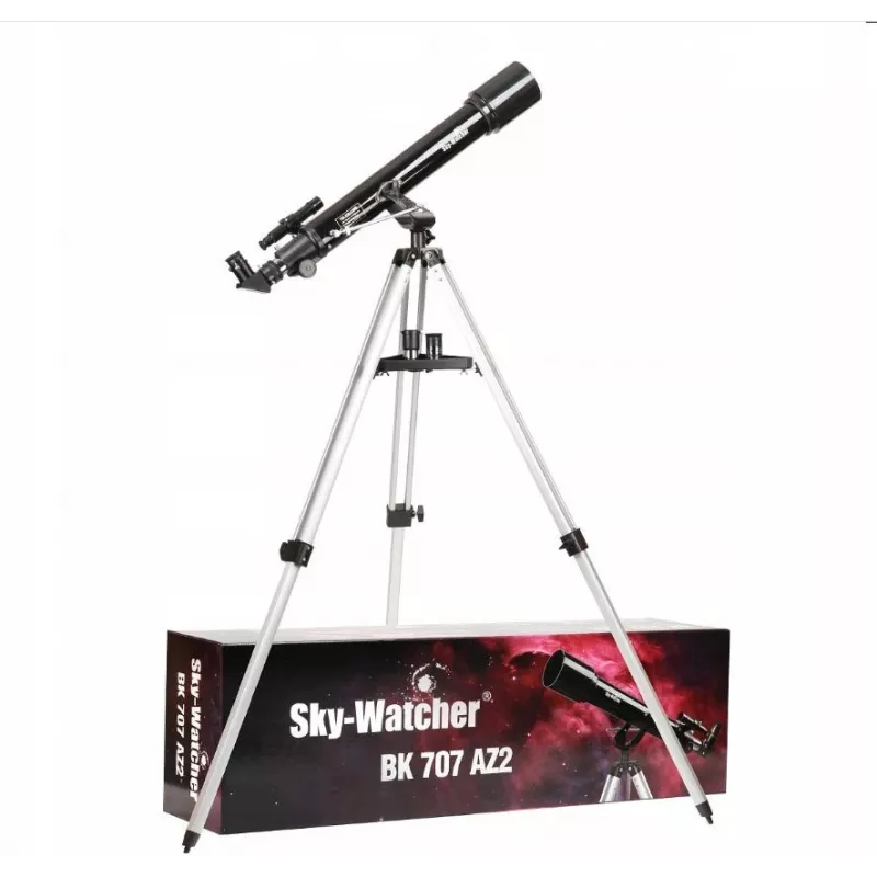 Sky-Watcher Mercury 70/700 AZ2 Refractor Telescope 140x Black