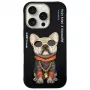Nimmy Case dla iPhone 16 Pro Max 6,9 inch Czarny Glasses Cool Dog