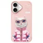 Nimmy Cool&Cute 2.0 Cat Back Cover do Apple iPhone 16 6,1 inch Różowy