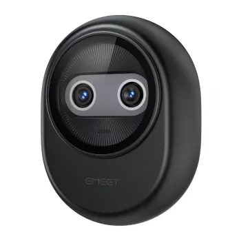 EMEET Piko Kamera internetowa 4K UHD z autofokusem, podwójnym mikrofonem, przesłoną prywatności, USB-C, czarna