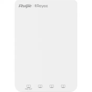 Ruijie Reyee RG-RAP1200(P) Dwuzakresowy punkt dostępowy Wi-Fi 5, 5x Gigabit Ethernet, PoE We/Wy, AC1200, wewnętrzny, montaż na ścianie/suficie, zarządzany w chmurze
