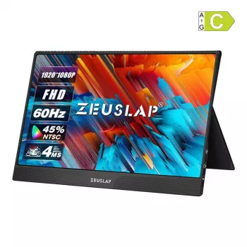 ZEUSLAP Z15ST Przenośny Monitor z 15.6-calowym ekranem dotykowym Full HD IPS