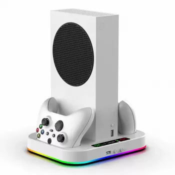 Stojak ładujący i chłodzący RGB IPEGA dla Xbox Series S + 2 szt.